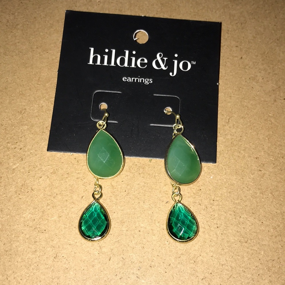 Green earrings